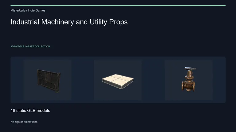 Cover preview: Industrial Machinery and Utility Props